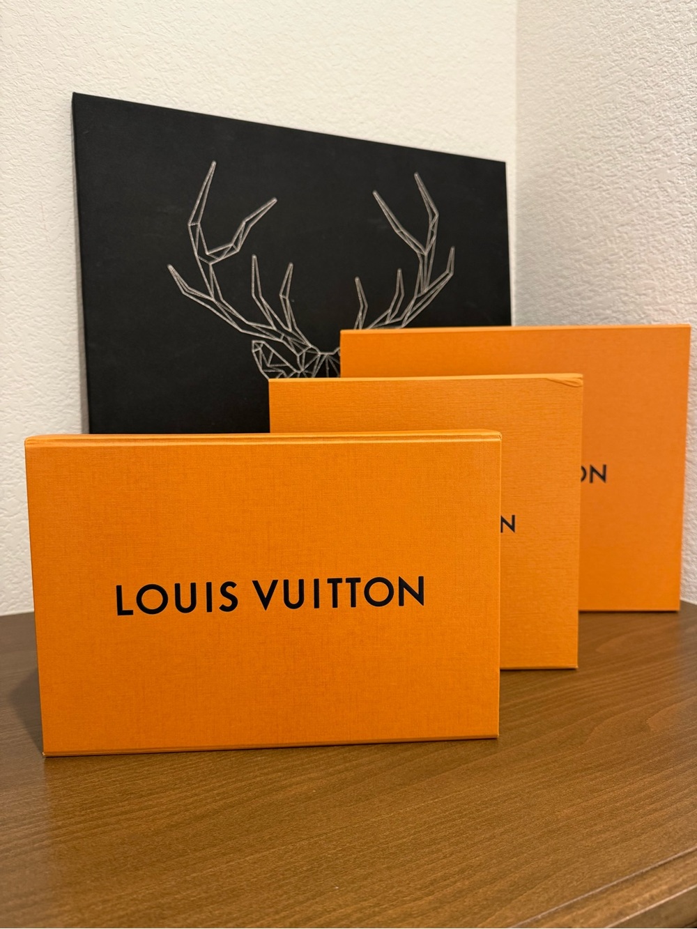 Louis Vuitton Orange Logo Gift Boxes Trio